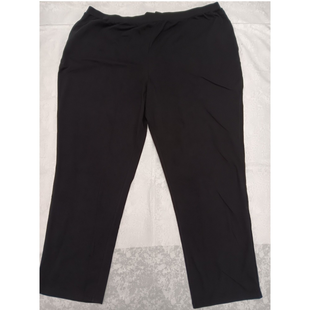 Catherines Suprema Collection Black Knit Leggings Womens 4XWT 30/32WT Tall New